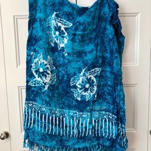 Hawaiian print scarf
